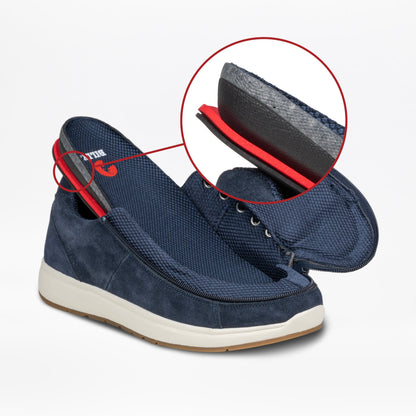 Men's Navy Suede BILLY Comfort Plush