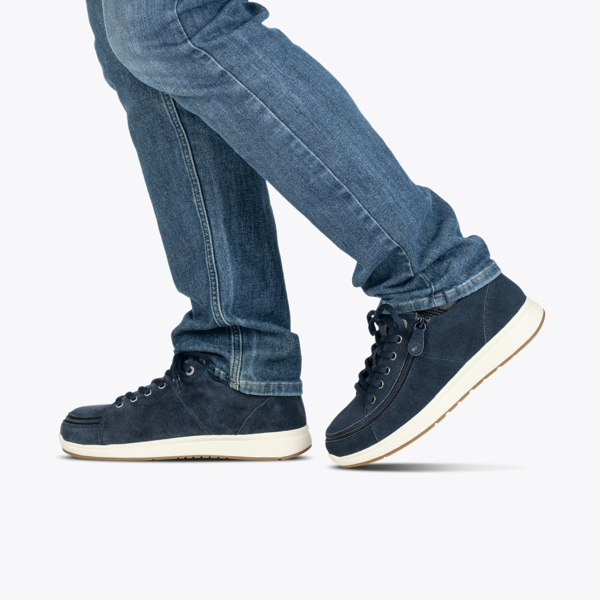 Men's Navy Suede BILLY Comfort Plush